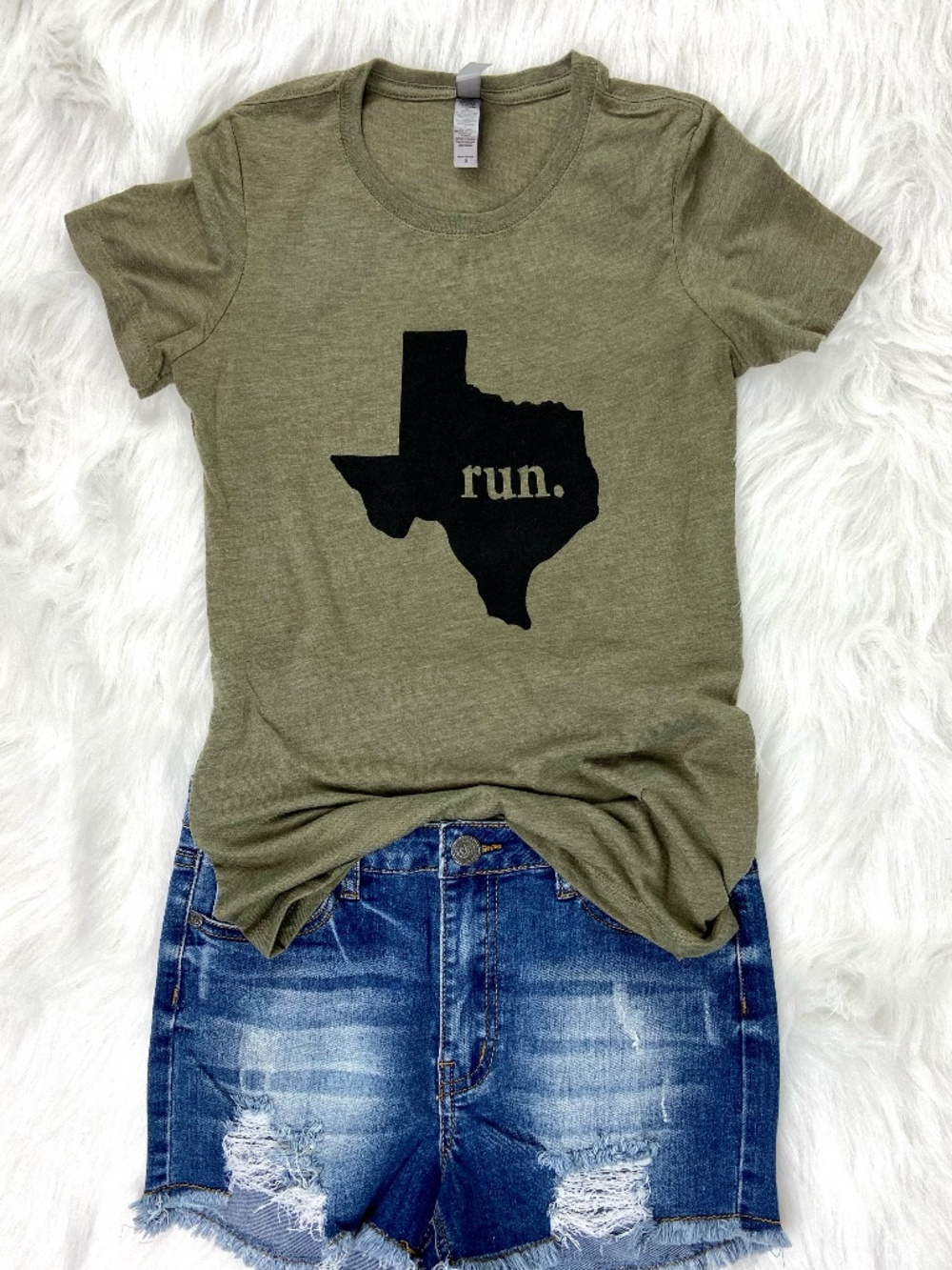 Run Texas Women's Next Level Brand Graphic Tee